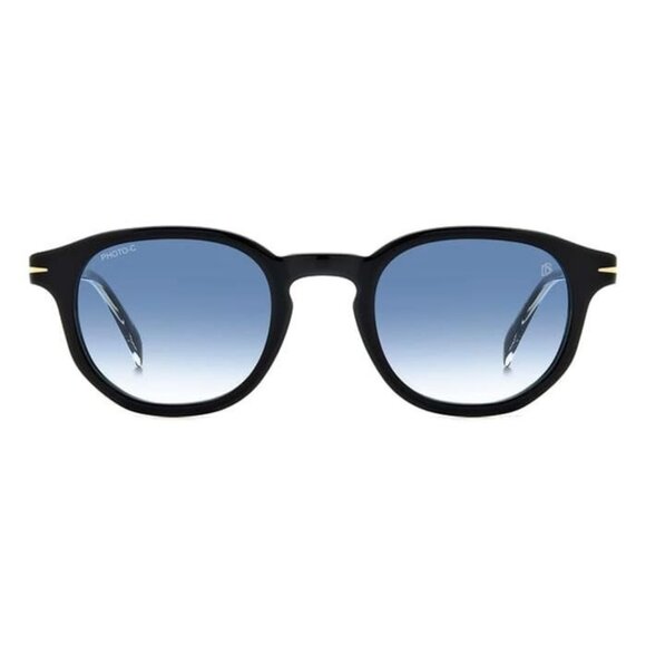 New DAVID BECKHAM Black Round DB 1007/S 807F9 Sunglasses Women - Picture 2 of 4